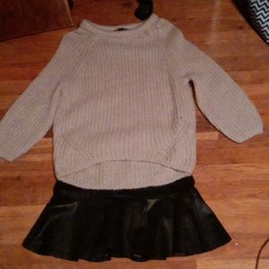 Armani exchange sweater and skirt